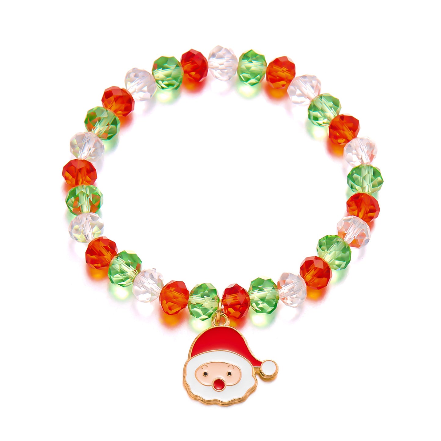 Creative Christmas Design Beaded Ornament Suit Bracelets