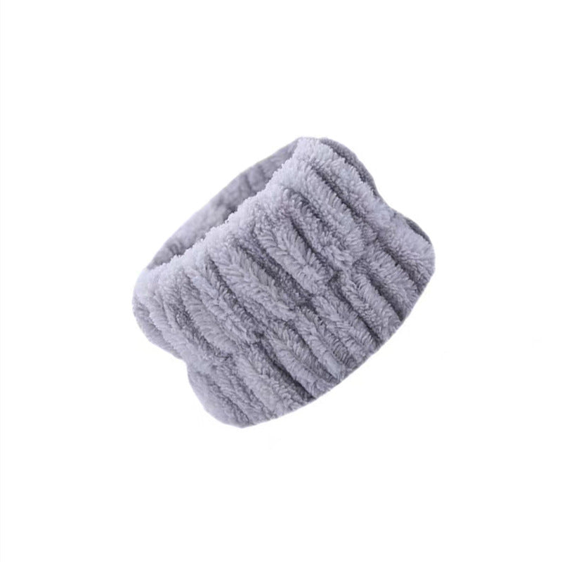 Women's Coral Fleece Absorbent Hair Band Wrist Bracelet