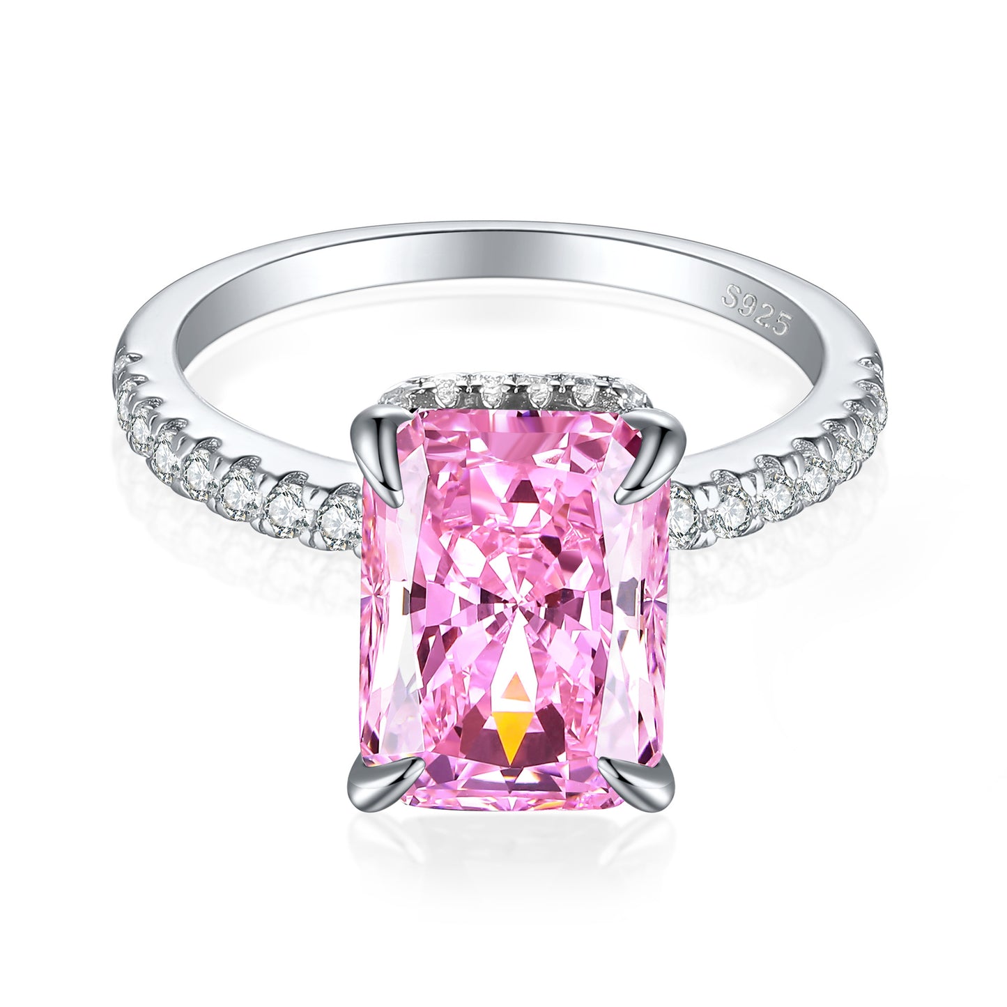 Karat High Carbon Rhinestone Female Niche Advanced Light Rings