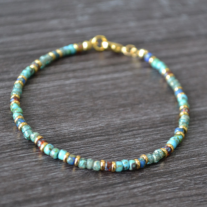 Picasso Antique Beads Bohemian Handmade Beaded Retro Literary Simplicity Bracelets