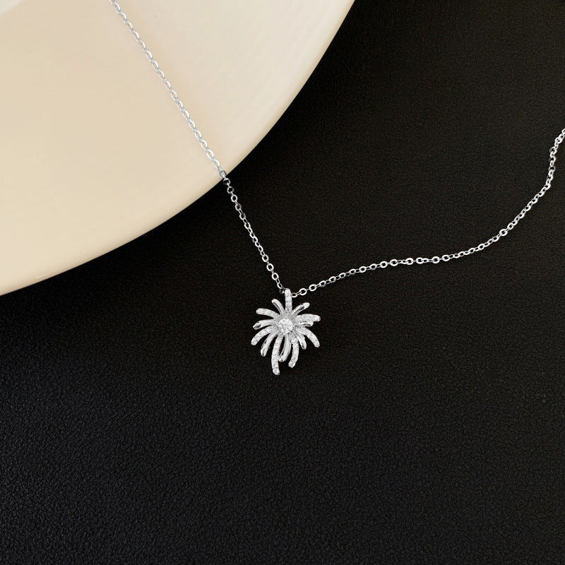 Women's Bright Fireworks For Special Interest Light Luxury Exquisite Clavicle Chain Necklace