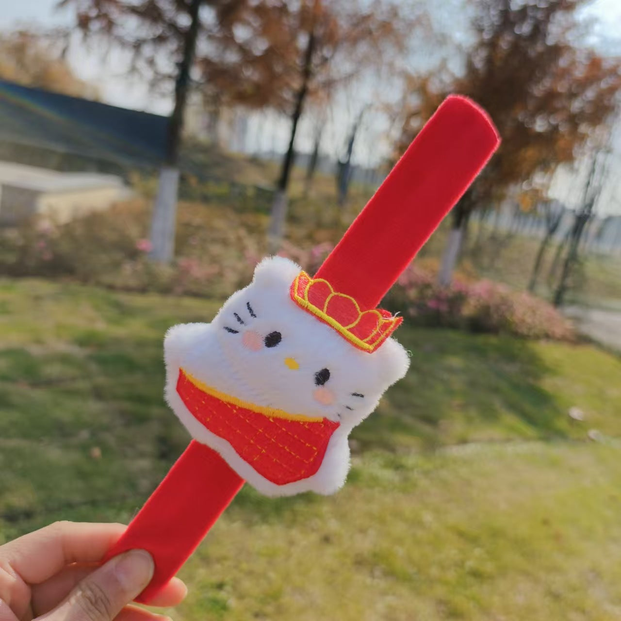 Children's Plush Holiday Gifts Present Wrist Strap Bracelet