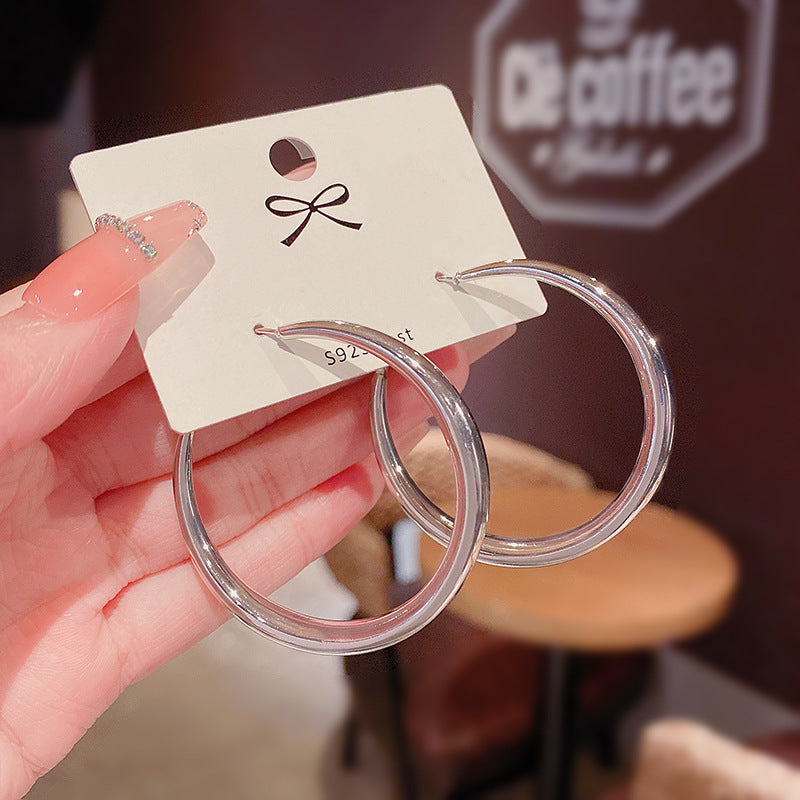 Exaggerated Temperamental Big Circle Female Niche High Stud Earrings