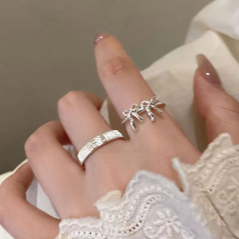 Light Luxury High-grade Sense Simple Index Rings