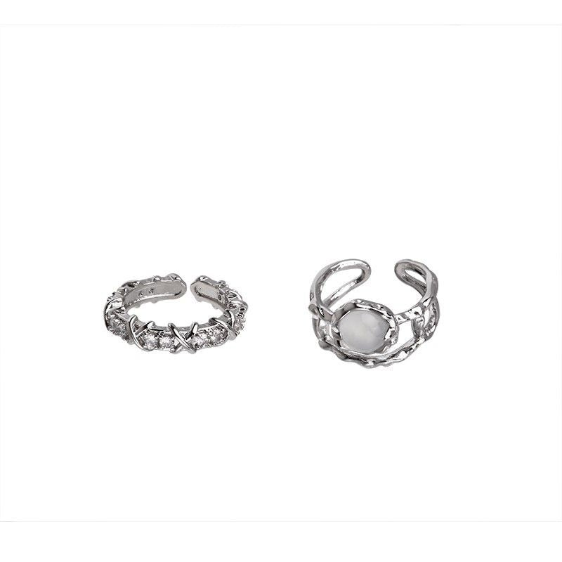 Women's Open-end Zircon Light Luxury High-grade Temperament Index Finger Ring