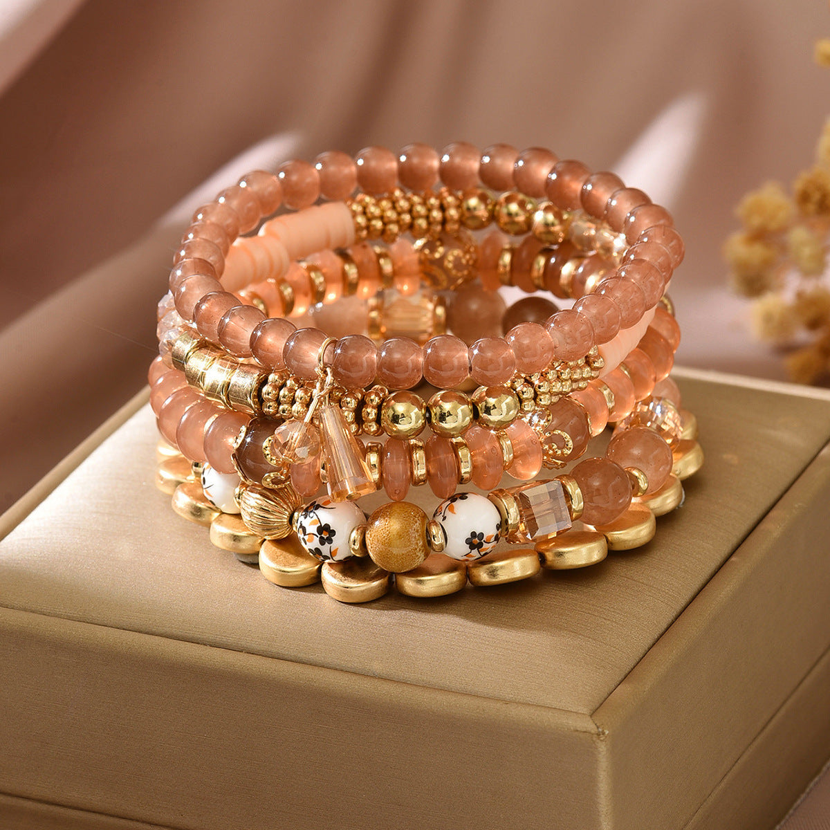 Women's Bohemian Style Crystal Filament Woven For Bracelet