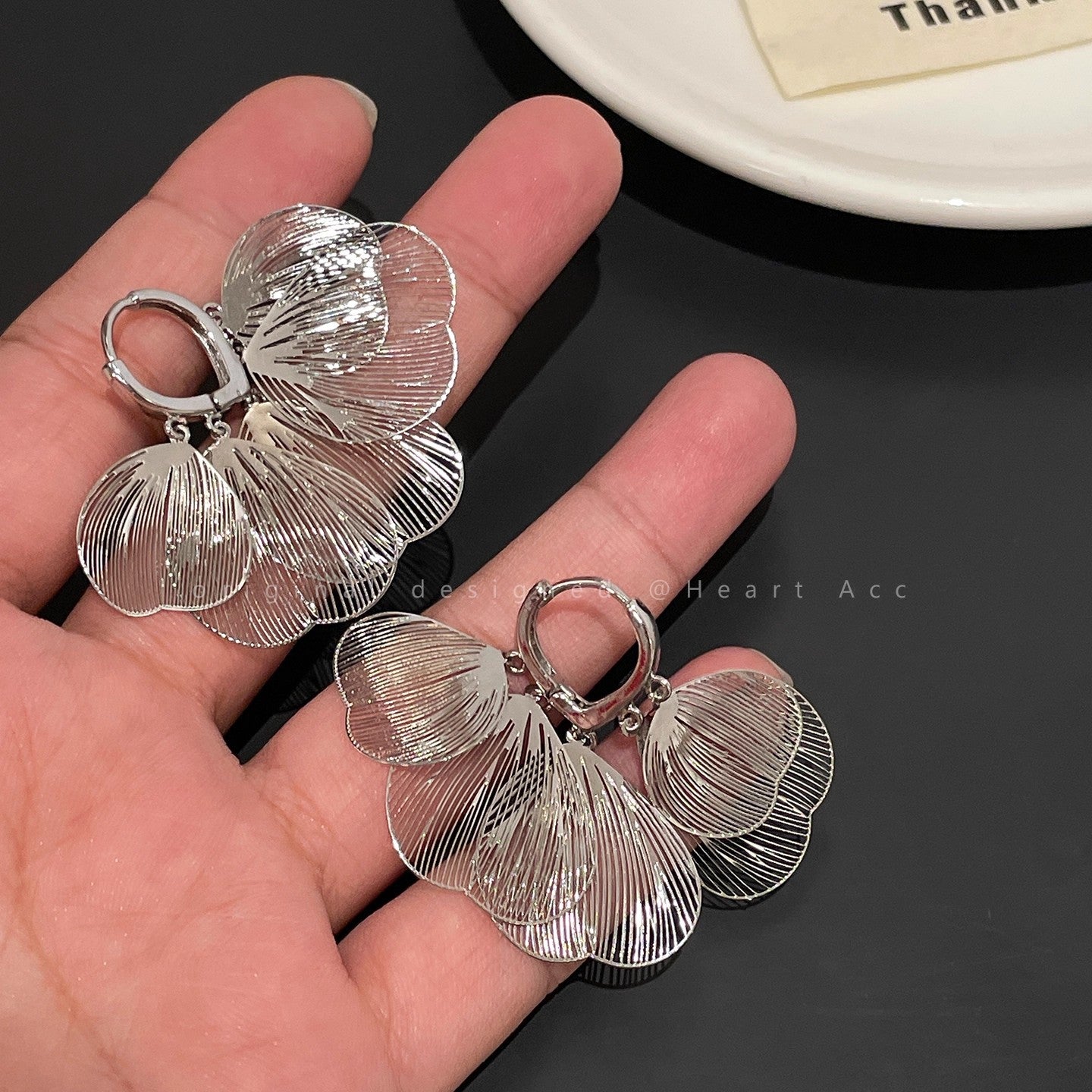 Fashionable Double Layer Hollow Zircon Circle Ear Buckle
