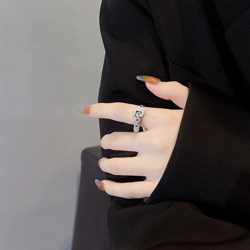 Luxury High-grade Cold Style Unique Trendy Simple Niche Rings