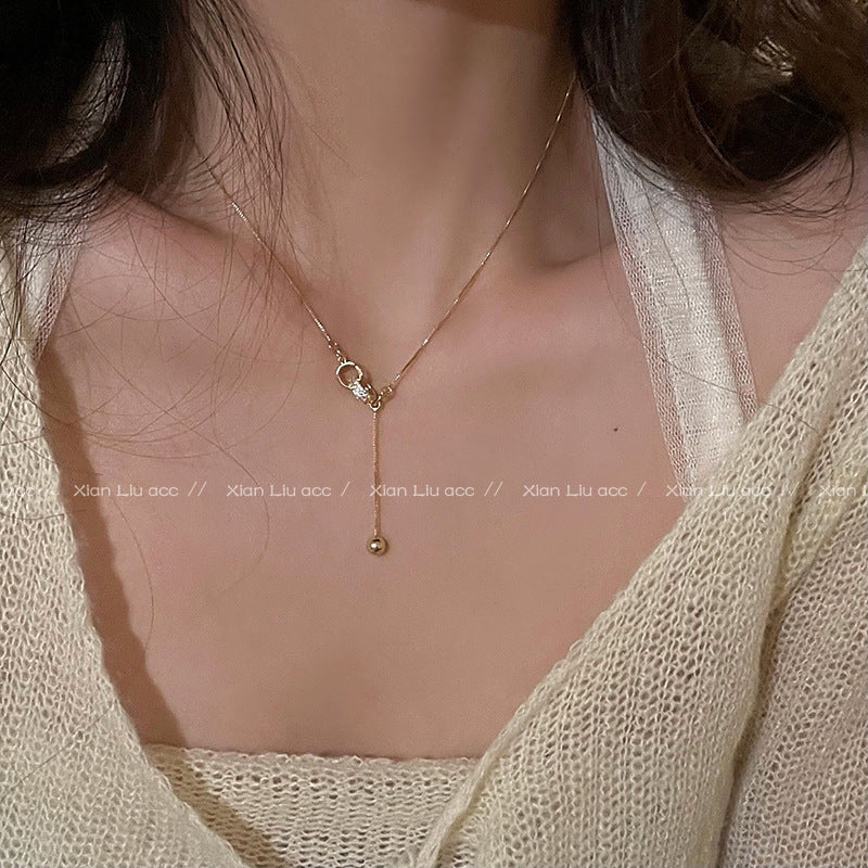 Light Luxury Minority Double High-grade Versatile Design Sense Clavicle Necklace