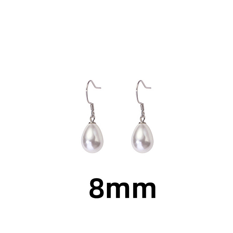 Water Drop Pearl High-grade Graceful Niche Design Earrings