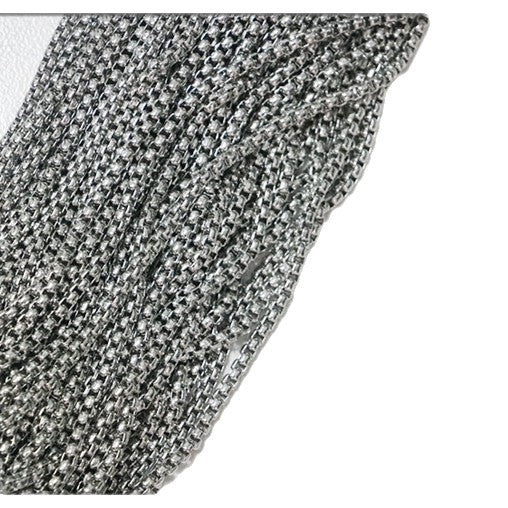 Stainless Steel Square Pearl Chain Titanium Bag For Necklace