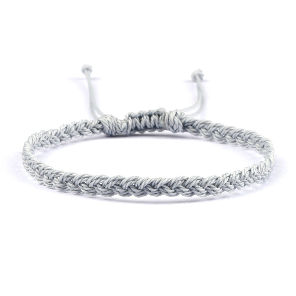 Creative Twist Weave Taiwanese Wax Handmade Hand Unisex Twin Bracelet