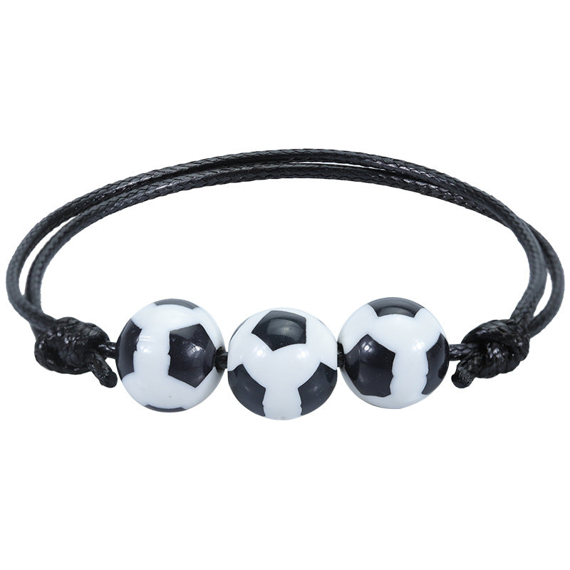 Basketball Baseball Wax Line Woven Softball Tennis Rugby Bracelets