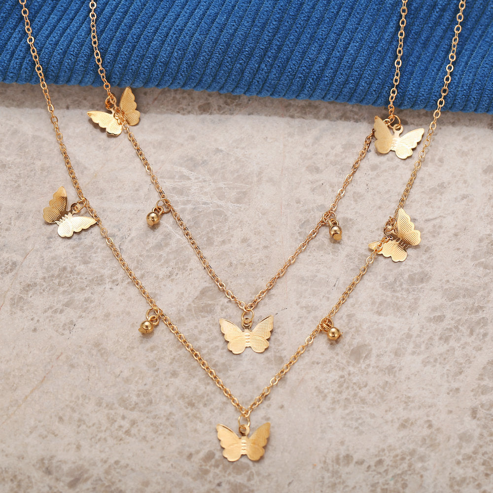 Fashion Stylish Cold Style Personality Butterfly Necklace