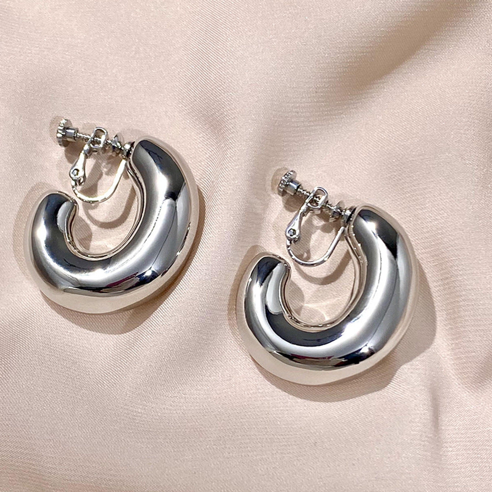 Scenery Surface Female Fashion Exaggerated Thick Earrings