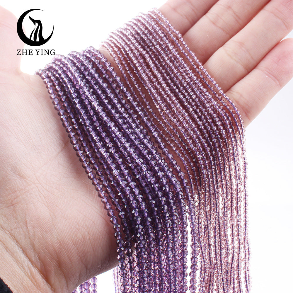 Transparent Glass Surface Cutting Beads Handmade Jewelry Accessories