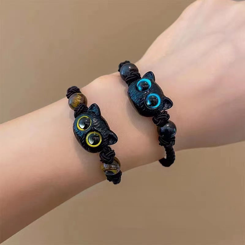 Women's & Men's Monster Cute Cat Eye Woven Design Bracelets