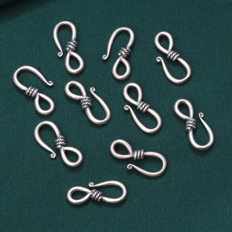 Durable Buckle Button Retro Antique Finish Pendants