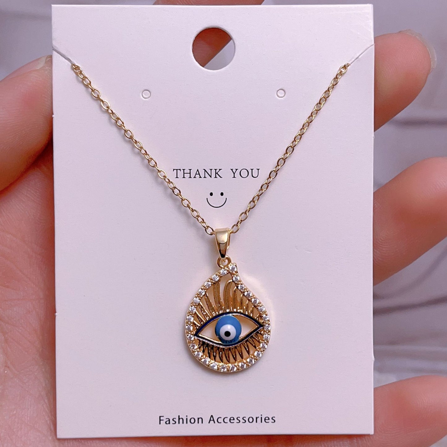 Eye Female Fashion Personality Titanium Steel Clavicle Necklaces