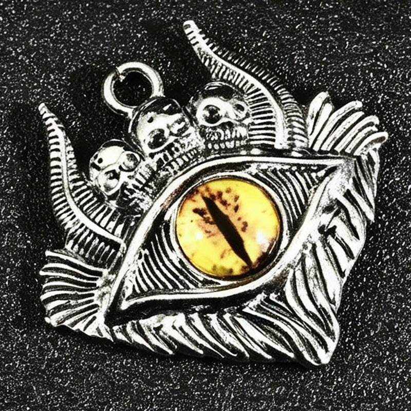 Women's & Men's Devil's Eye Skull Trendy Domineering Hip Hop Necklace