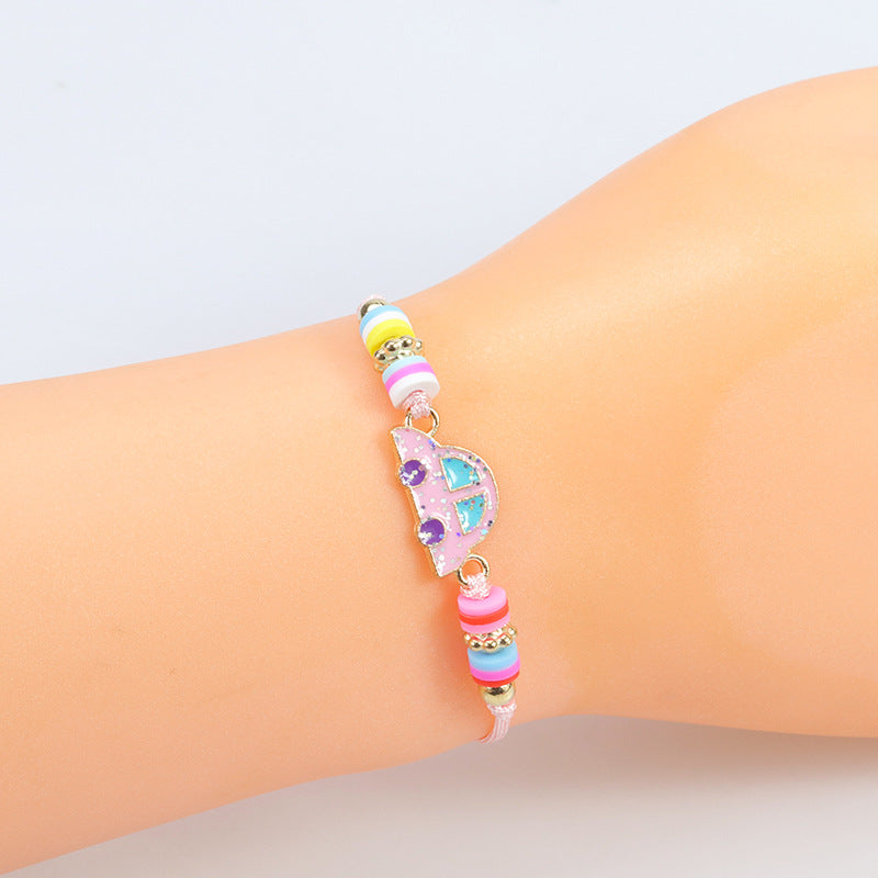 Children's Dinosaur Unicorn Pineapple Rainbow Cartoon Animal Bracelets