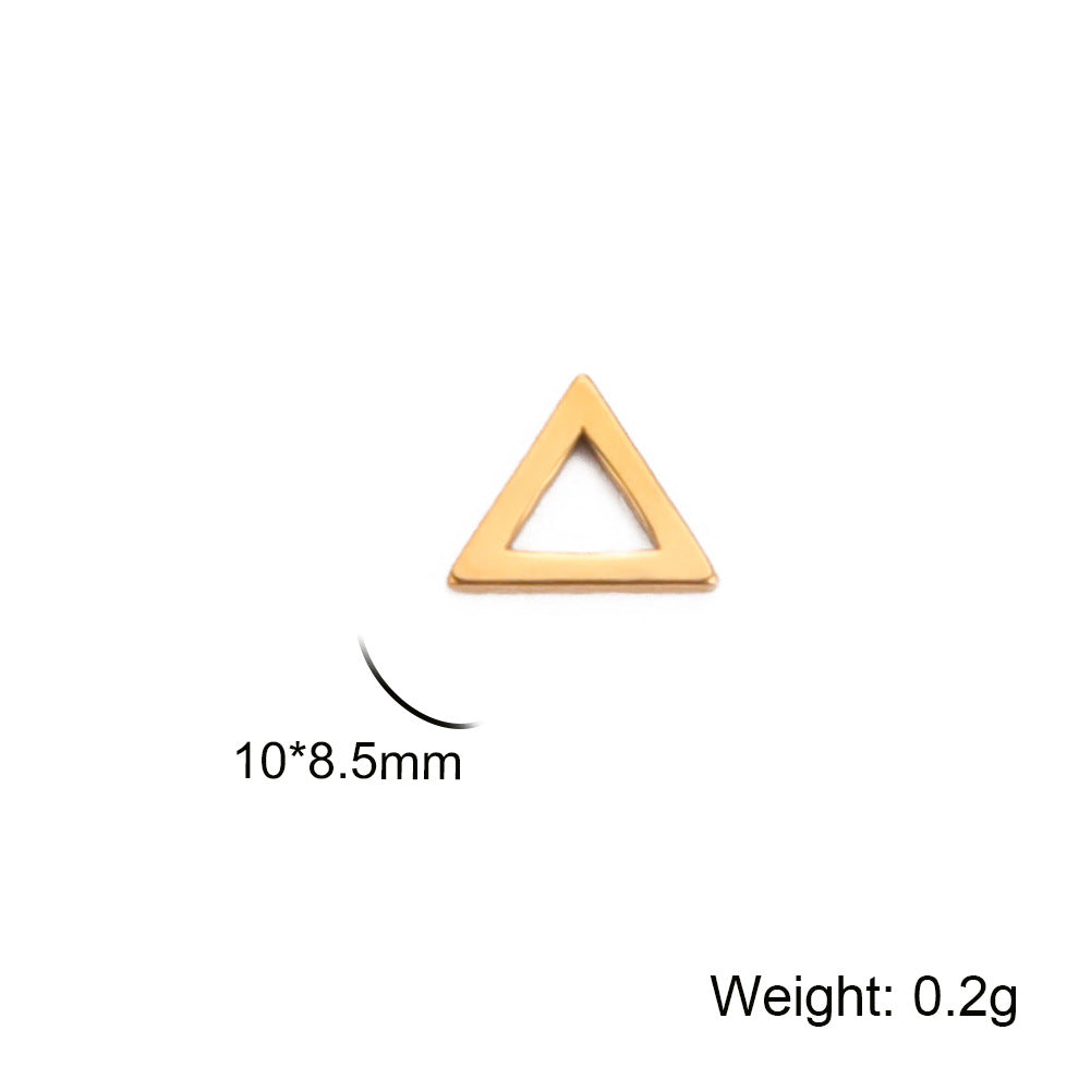 Accessories Making Geometric Charm Stainless Steel Triangle Pendants