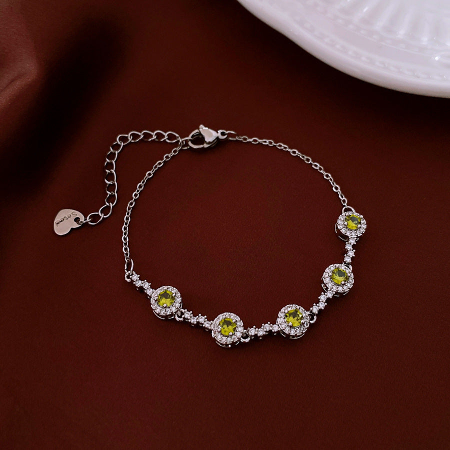 Zircon Twist Twisted Adjustable Simple Fashion Temperament Personalized Bracelet