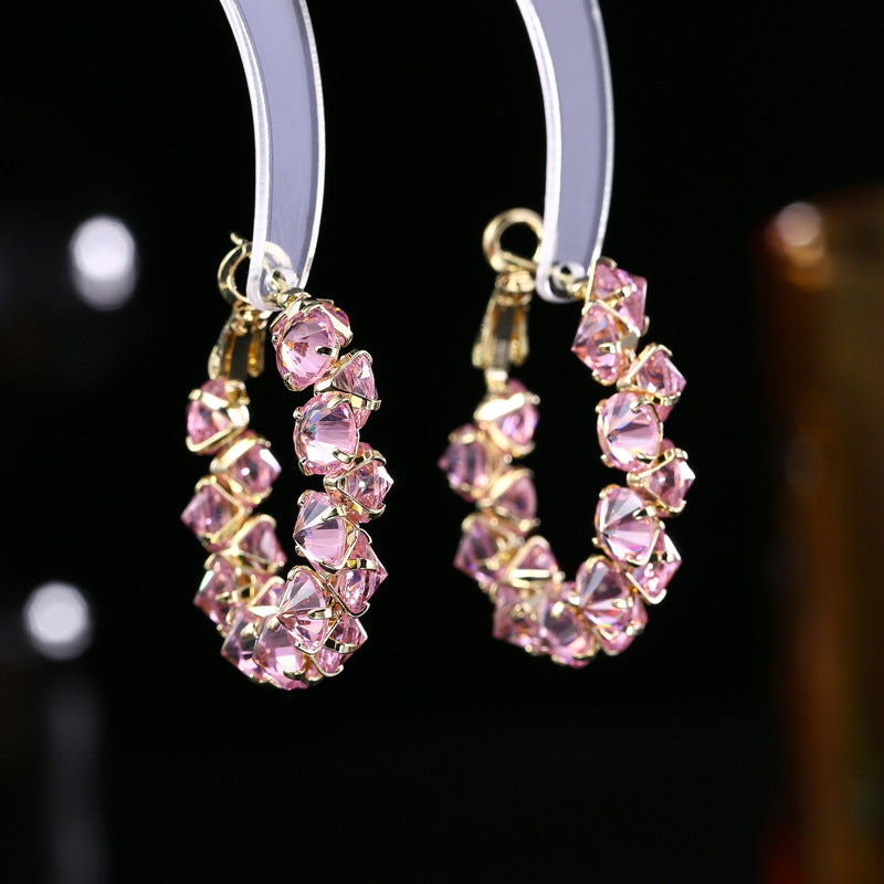 Color Ear Hook Eardrops Simple Temperamental Earrings