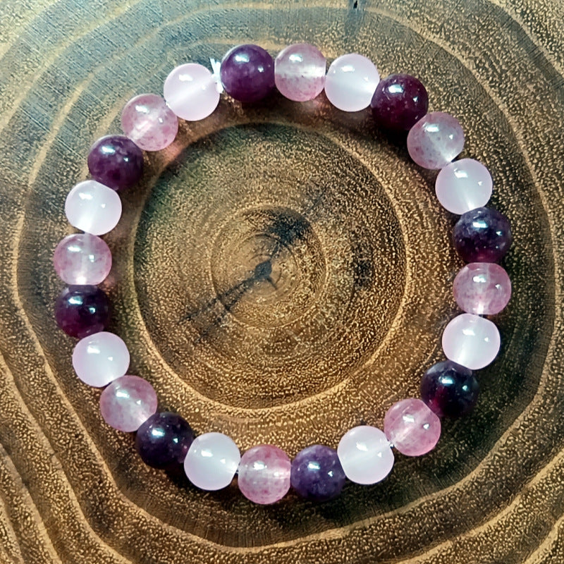 Glamorous Slouchy Attractive Natural Stone Crystal Bracelets