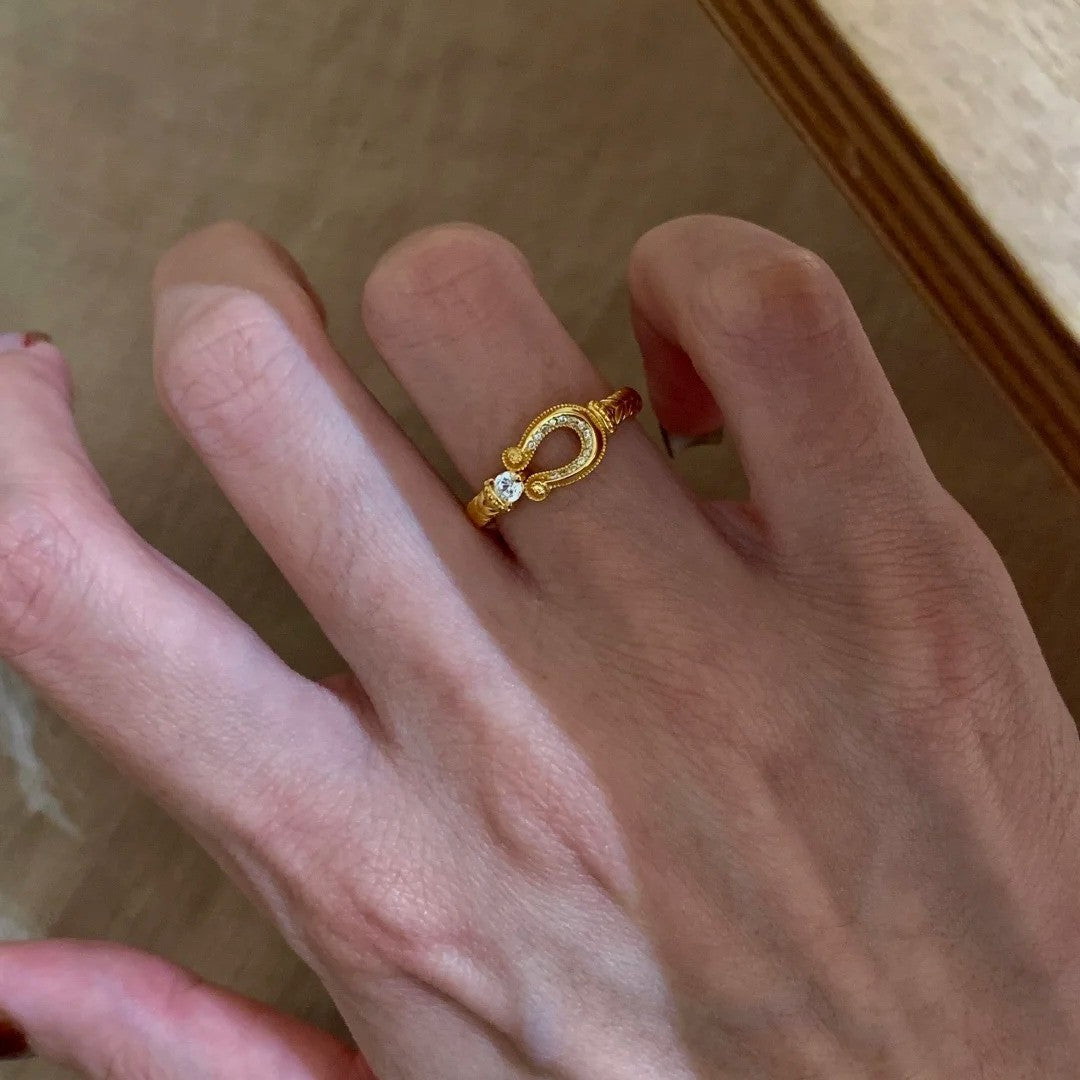 Diamond Female Niche Exquisite Light Luxury Versatile Index Rings