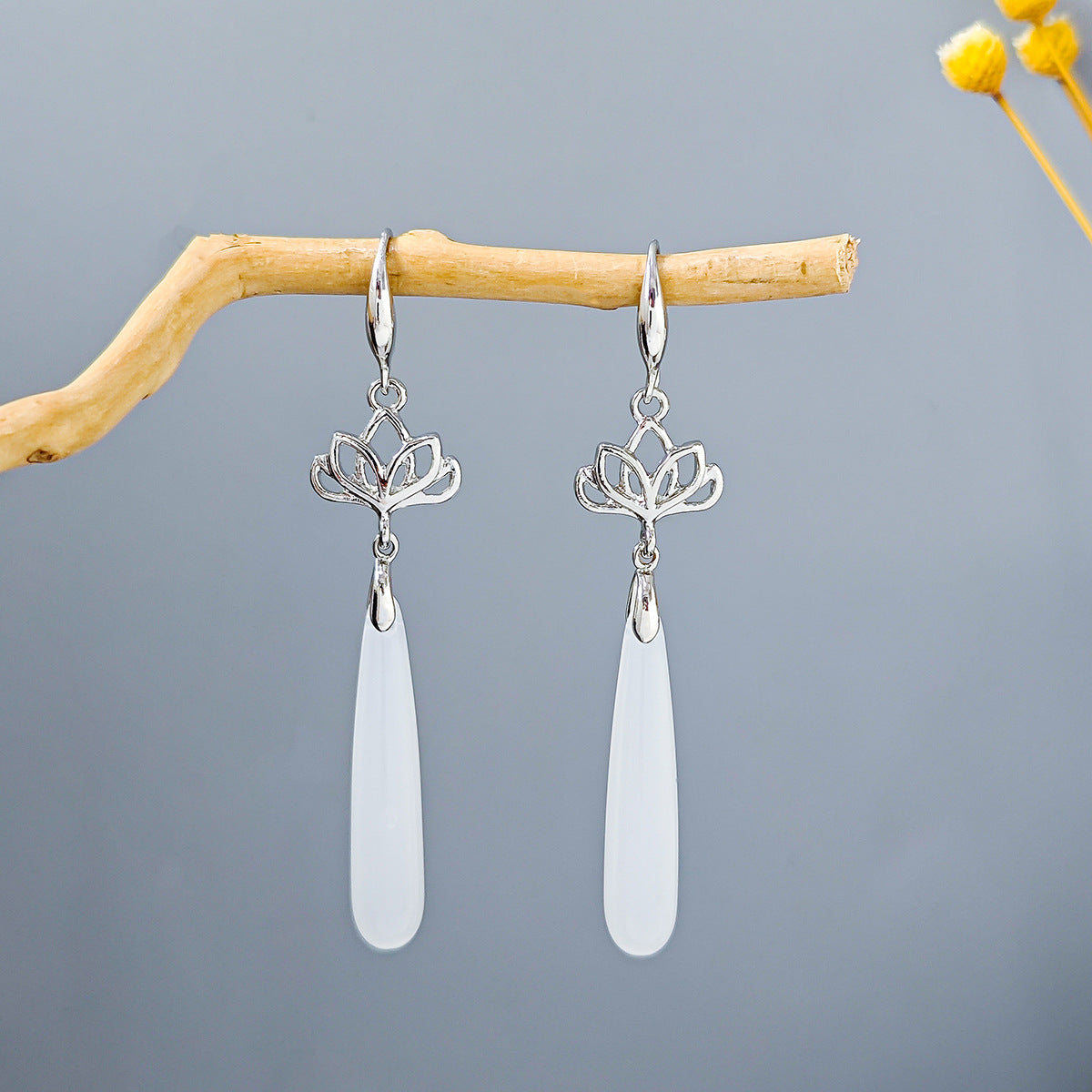 Chinese Ancient Style Beaded Long Fringe Han Earrings