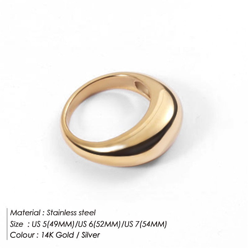 Stainless Steel Female Minority High Sense Rings