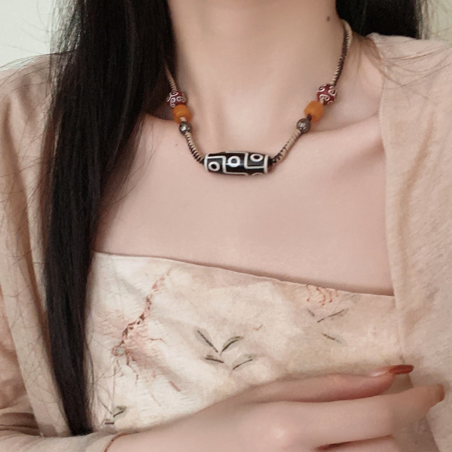 Women's Long Feather Retro Ethnic Personality Sweater Necklaces