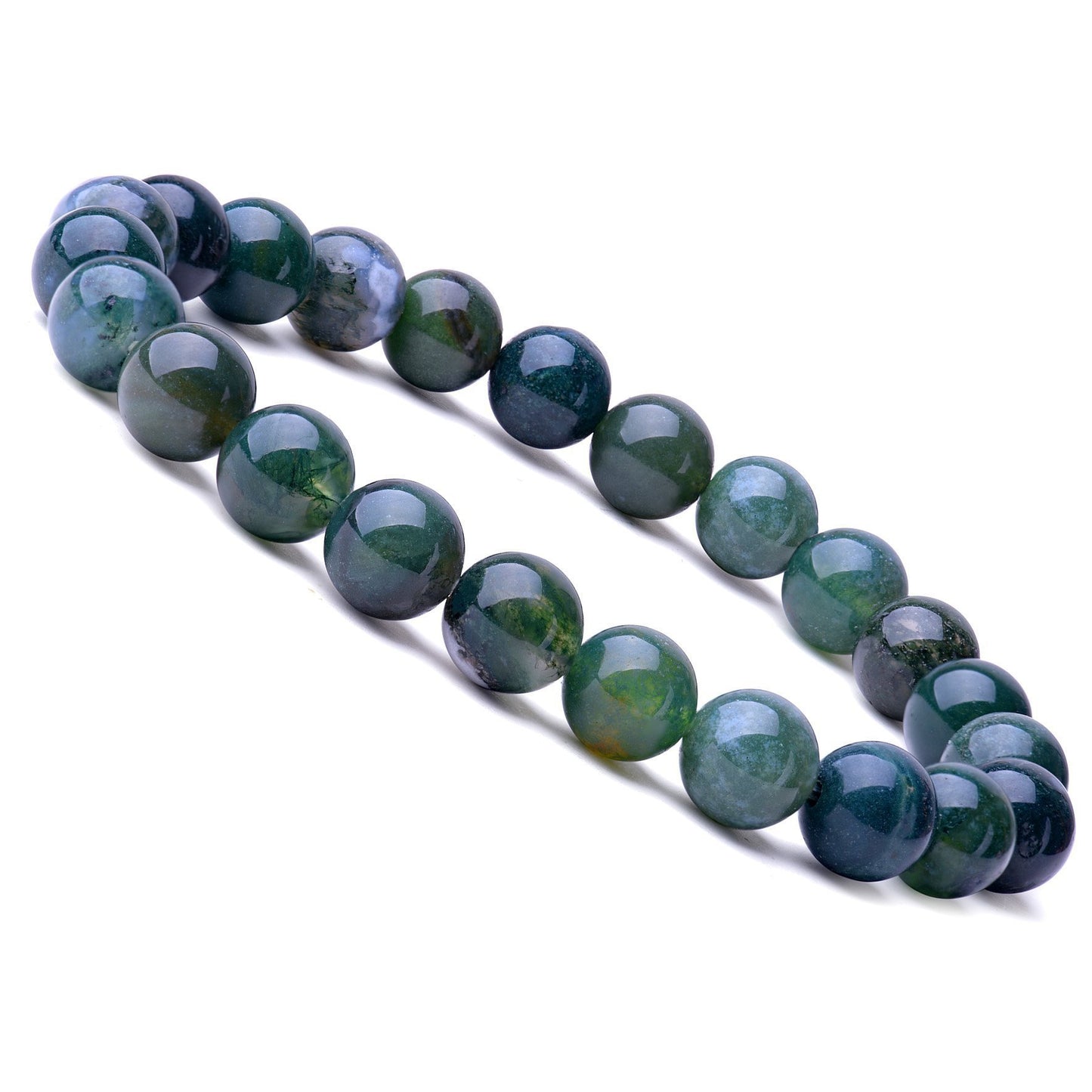 Stone Lava Volcanic Rock Hematite Stretch Bracelet