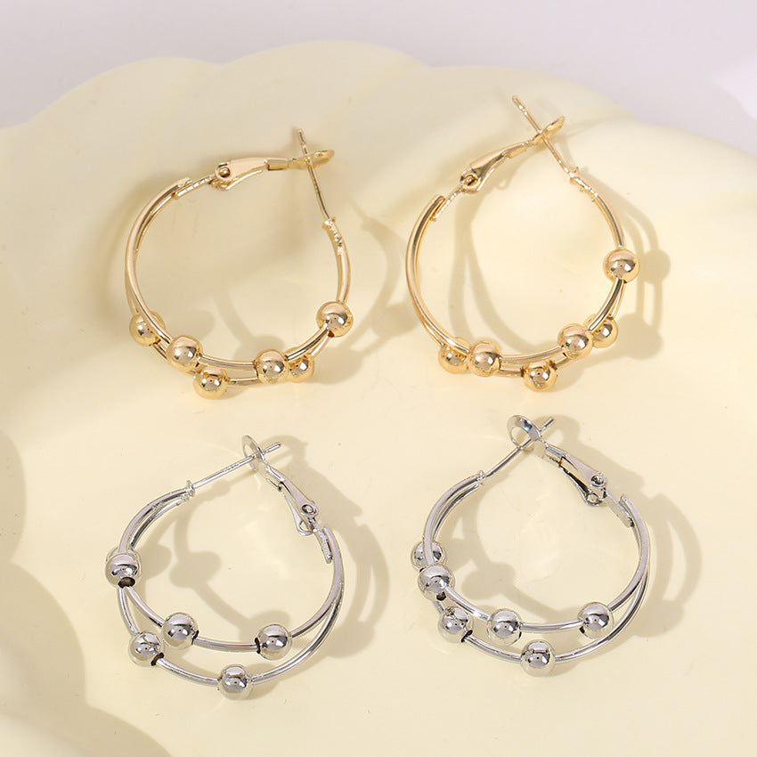 Geometric Double Layer Retro Wind Premium Earrings