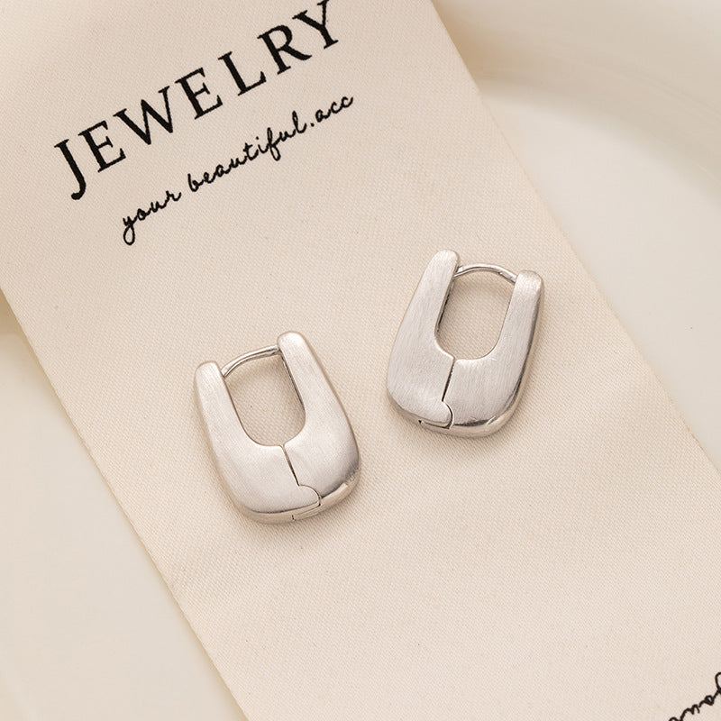 Luxury High-grade Twist Clip Geometric U-shaped Ear Buckle