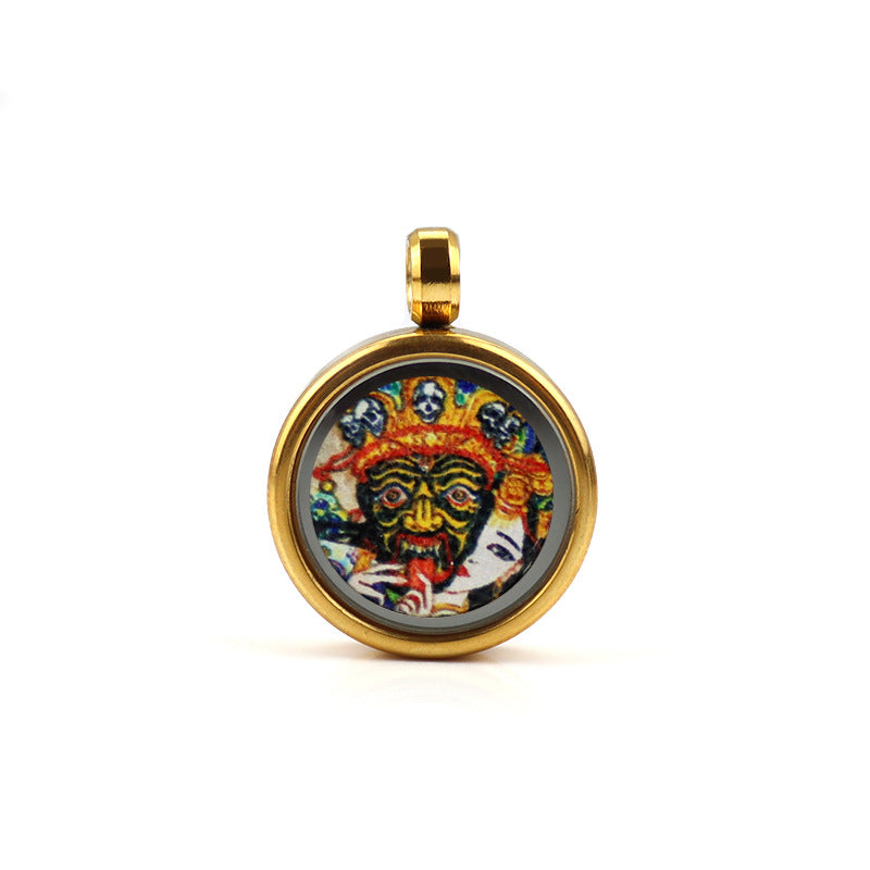 The Buddha Five Gods Wealth Fifth Master Neck Pendants