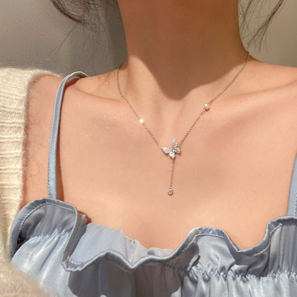 Women's Sier Light Luxury High-grade Design Clavicle Necklaces