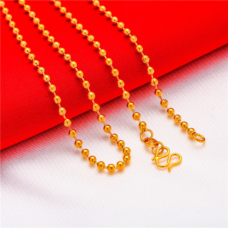 Women's Alluvial Gold Imitation Real Fake Stall Live Broadcast Clavicle Necklaces