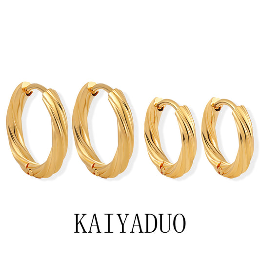 Personality Twisted Twist Clip Fashion Versatile Rings