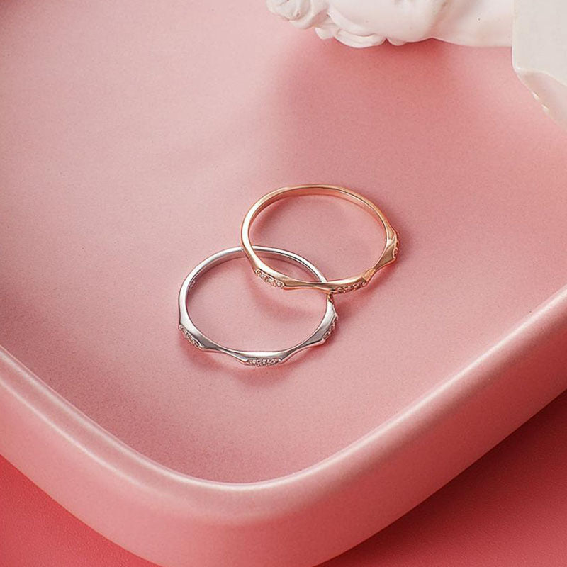 Gold Plated Pcs Delicate Slim Small Rings