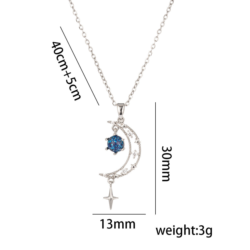 Sky Female Fashion Personality High Sense Clavicle Necklaces