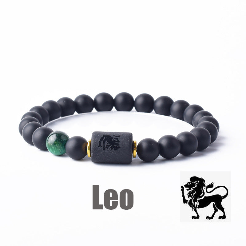 Constellation Natural Stone Beaded Twee Tigereye Bracelet