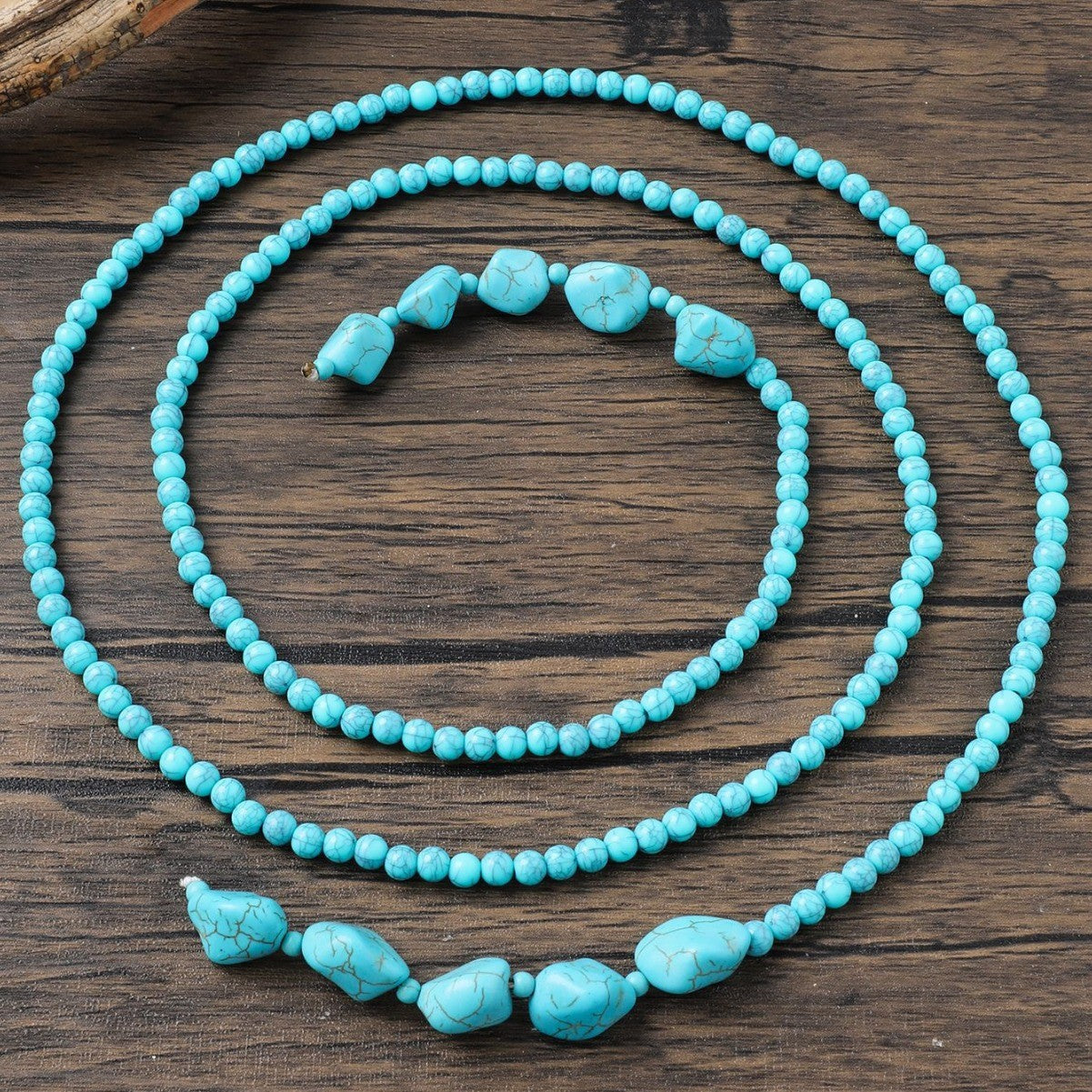 Women's Style Vintage Beaded Sweater Chain Handmade Necklace