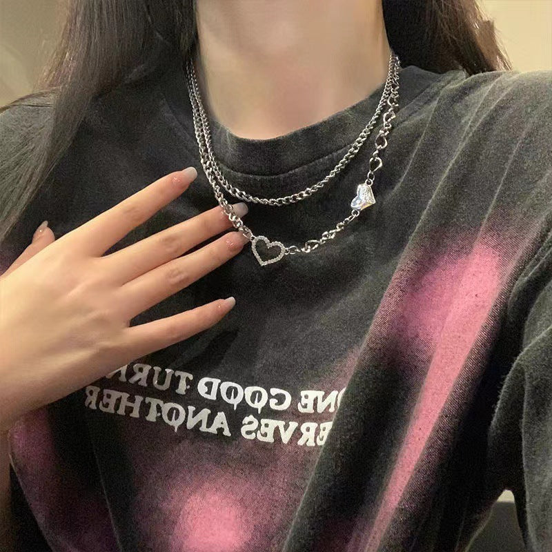 Women's Hot Design Sense Niche T-shirt Chain Necklace