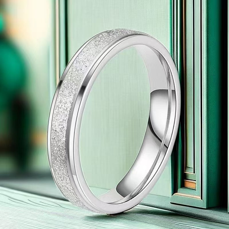 Women's Light Luxury Style Niche Advanced Frosted Ring
