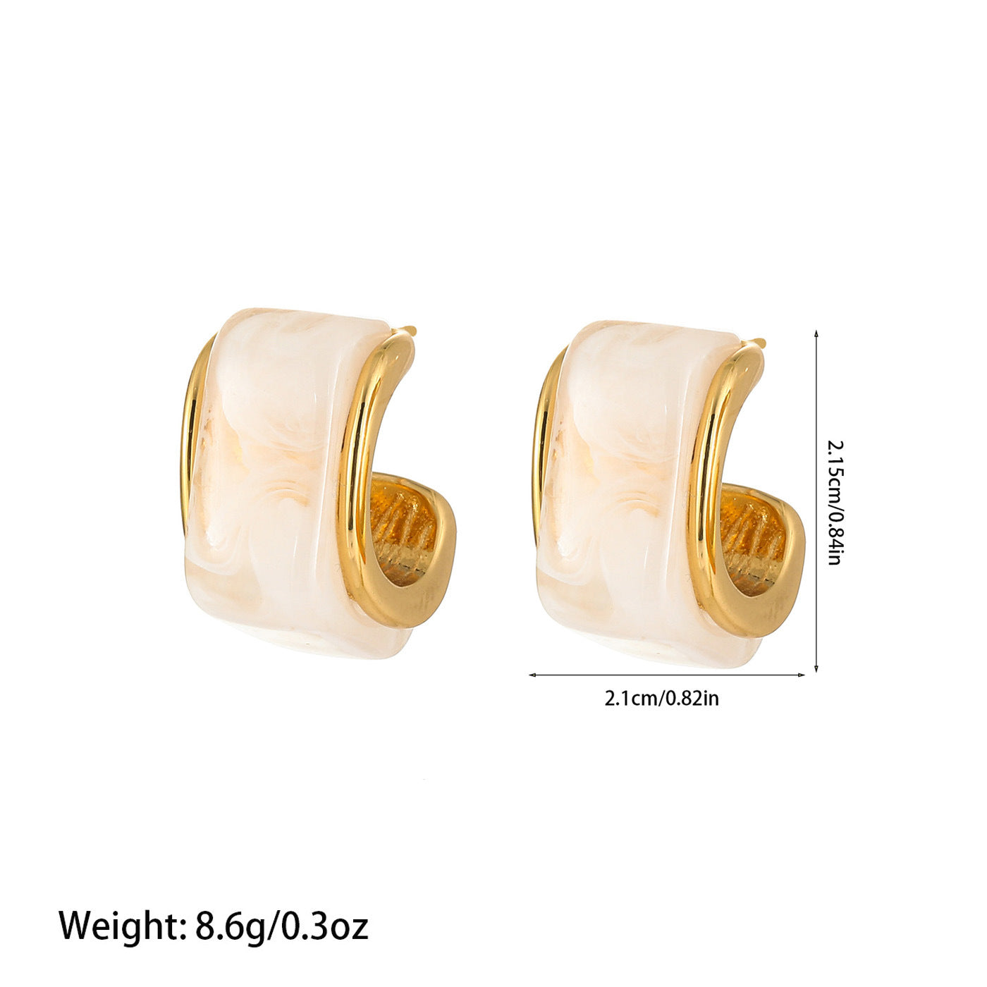 Women's Titanium Steel Fashion Temperament Commute High-grade Earrings