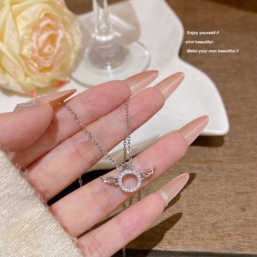 Stainless Steel Copper Opal Ginkgo Leaf Clavicle Day Gift For Necklace