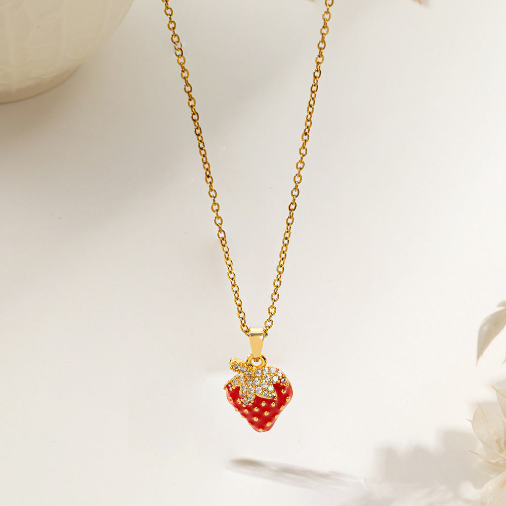 Women's Micro Inlaid Zircon Sun Star Moon Zodiac Clavicle Necklace