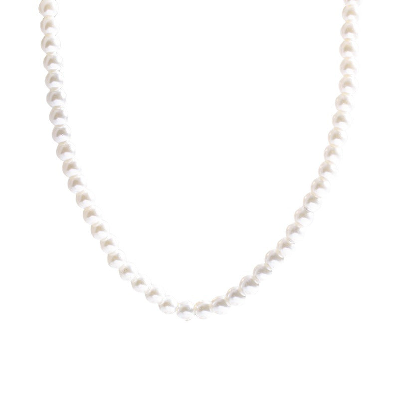 Women's Perfect Circle Pearl Twin Sweater Chain Light Necklaces